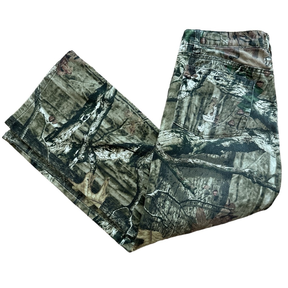 Mossy Oak Camo Camouflage‎ Hunting Pants Jeans Size 36 Mens Break Up Baggy Skate